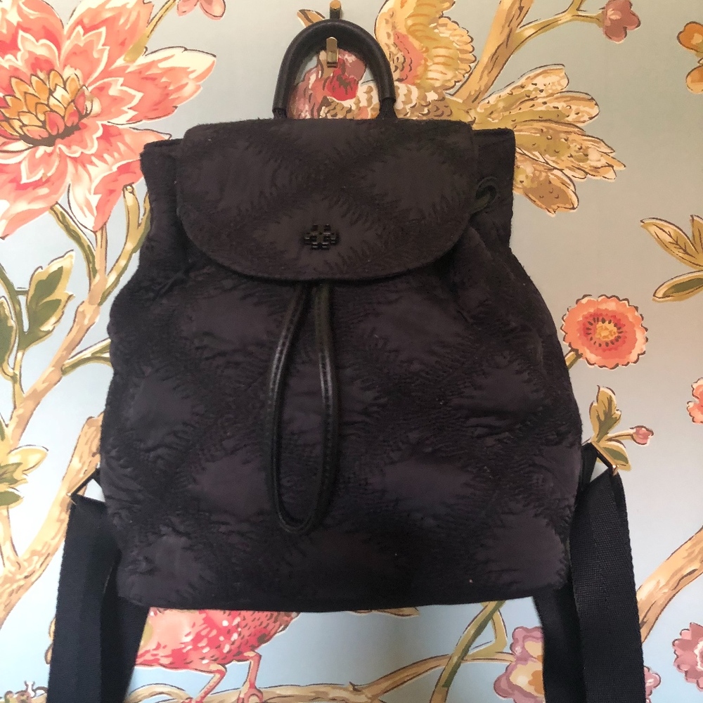 Flame quilt Mini Tory Burch backpack  Like new